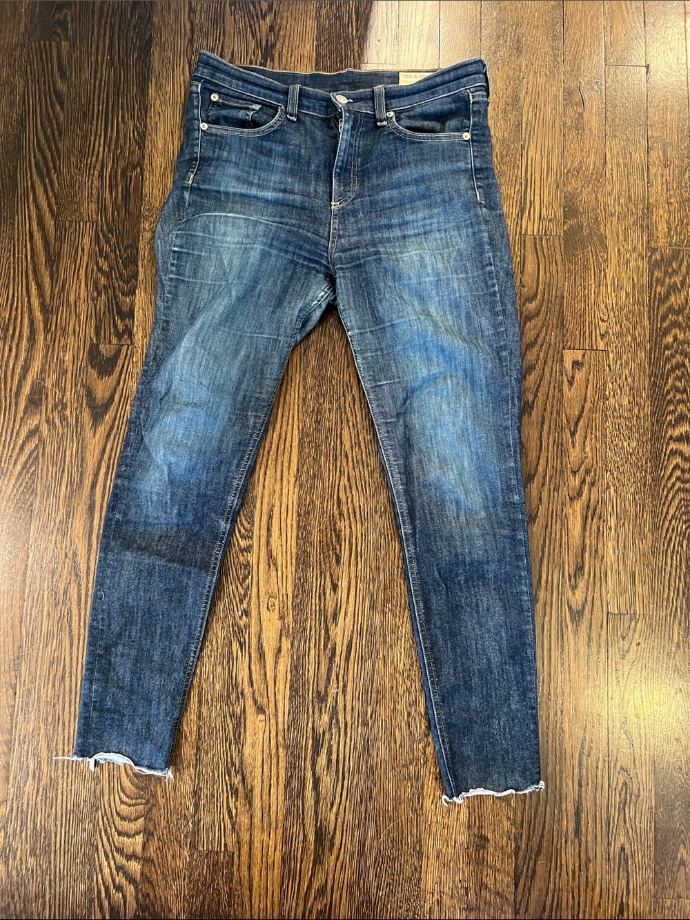 rag & bone women's blue skinny jeans